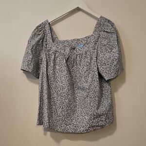 Draper James Square Neck Top  Floral  XXL